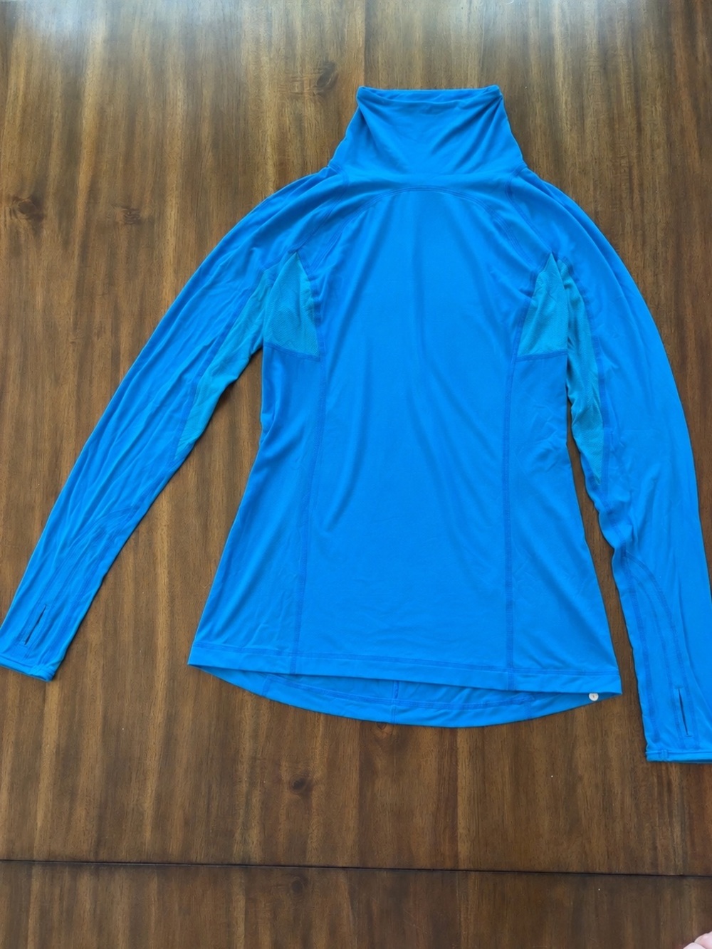 lululemon athletica Long Sleeve Turtleneck Top in Bright Blue